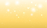 Vector yellow background with glowing sparkle bokeh