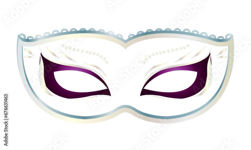 Vector venetian carnival mask on white background © Nganhaycuoi