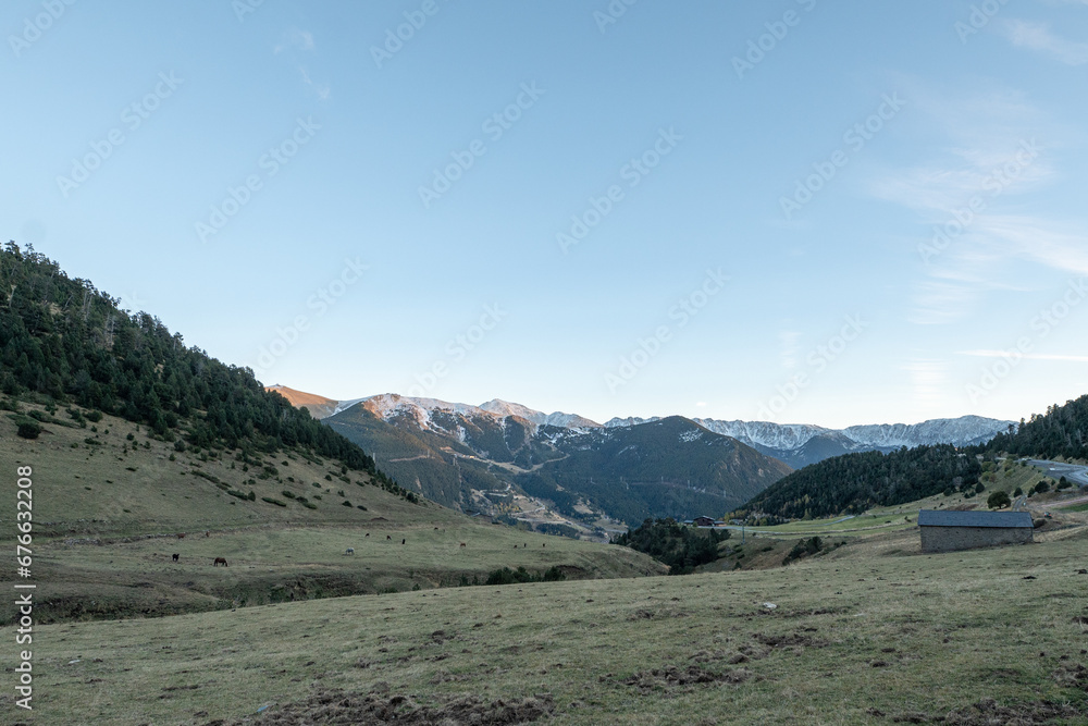 Montaup Valley in the parish of Canillo in Andorra