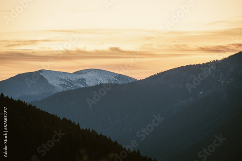 Sunset in Coll d Ordino, Andorra