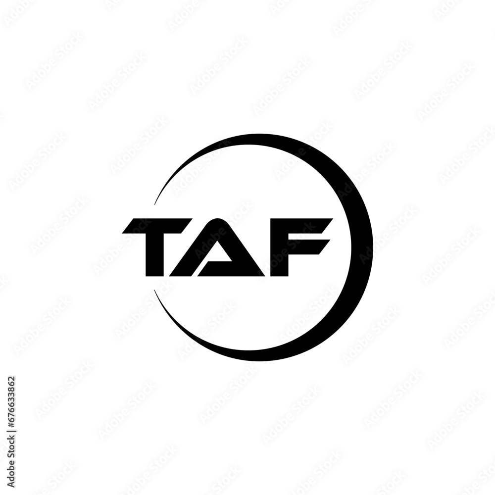 TAF letter logo design with white background in illustrator, cube logo, vector logo, modern alphabet font overlap style. calligraphy designs for logo, Poster, Invitation, etc. TAF letter logo design with white background in illustrator, cube logo, vector logo, modern alphabet font overlap style. calligraphy designs for logo, Poster, Invitation, etc.