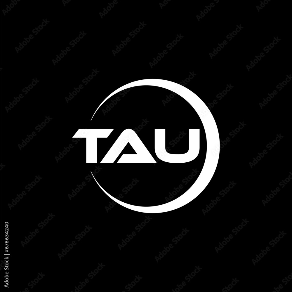 TAU letter logo design with black background in illustrator, cube logo, vector logo, modern alphabet font overlap style. calligraphy designs for logo, Poster, Invitation, etc. TAU letter logo design with black background in illustrator, cube logo, vector logo, modern alphabet font overlap style. calligraphy designs for logo, Poster, Invitation, etc.