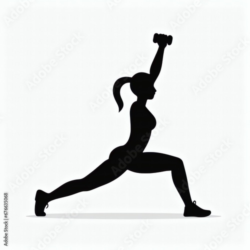 Sportübungs zeichen icon weißer hintergrund Fitness photo