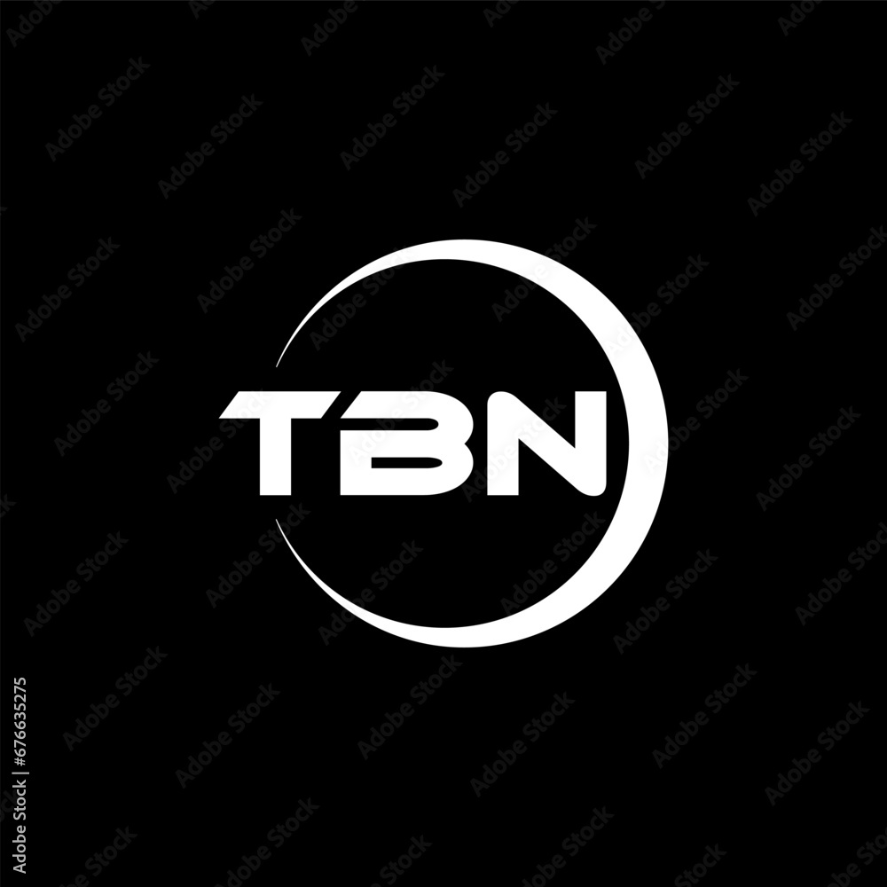 TBN letter logo design with black background in illustrator, cube logo, vector logo, modern alphabet font overlap style. calligraphy designs for logo, Poster, Invitation, etc. TBN letter logo design with black background in illustrator, cube logo, vector logo, modern alphabet font overlap style. calligraphy designs for logo, Poster, Invitation, etc.