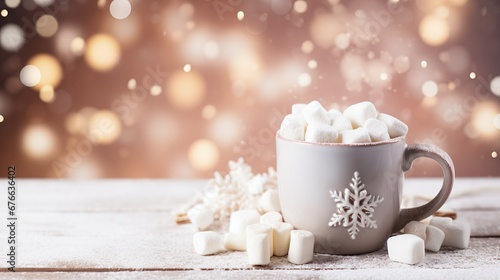 a cup of hot chocolate drink, christmas food and drink in cozy winter