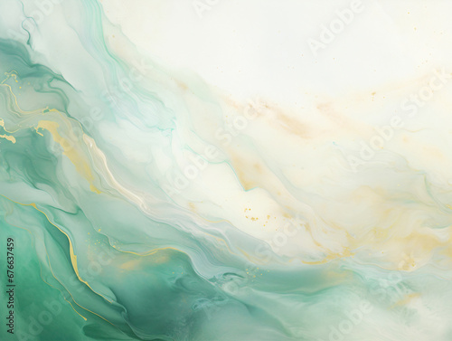 Abstract ocean and swirls of marble with glitter background