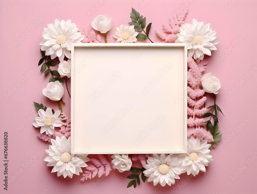 Ai generated floral frame with nice presentation of flower, flower frame background, blank floral frame with space of texts, wedding or event invitation card with blank text area Ai generated floral frame with nice presentation of flower, flower frame background, blank floral frame with space of texts, wedding or event invitation card with blank text area