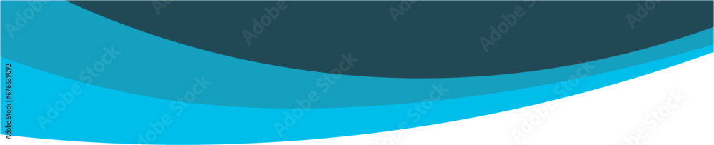 Obraz premium Elegant Header Shape Design Element Isolated Vector