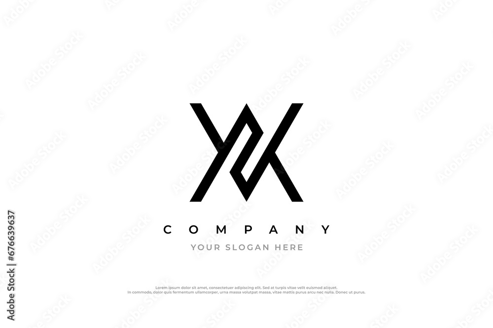 Initial Letter AV or VA Logo Design Vector Initial Letter AV or VA Logo Design Vector