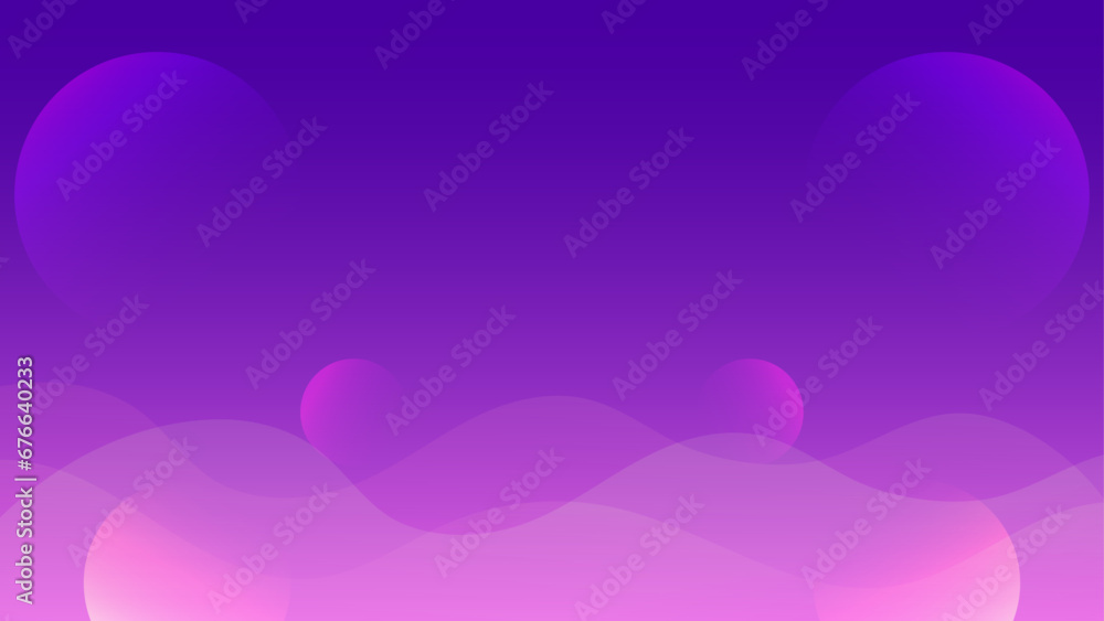 Vector Illustration Outer Space or Sky Background Purple Gradient, Clouds, Mist, Planets and Moons Vector Illustration Outer Space or Sky Background Purple Gradient, Clouds, Mist, Planets and Moons