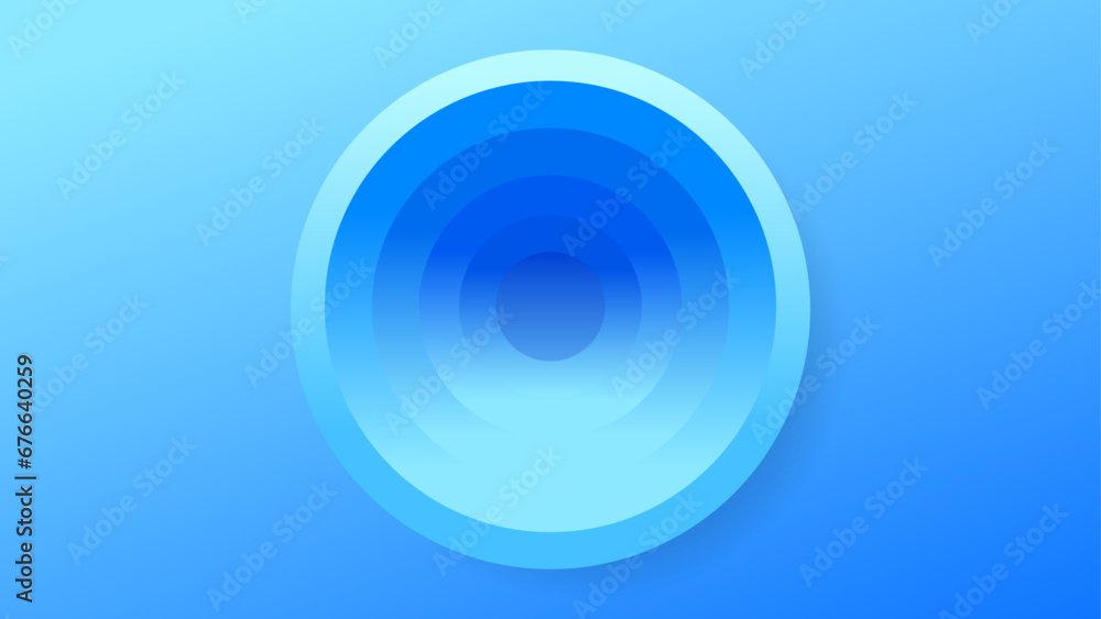 Vector Abstract Blue Gradient Background 3D Deep Glowing Circular Portal Holes futuristic technology Vector Abstract Blue Gradient Background 3D Deep Glowing Circular Portal Holes futuristic technology