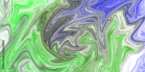 Green fluid art background. Liquid abstract pattern with UFO green. Marble texture of liquid surface. Fluid art. Surface of jade stone background or texture. Art creative abstract background