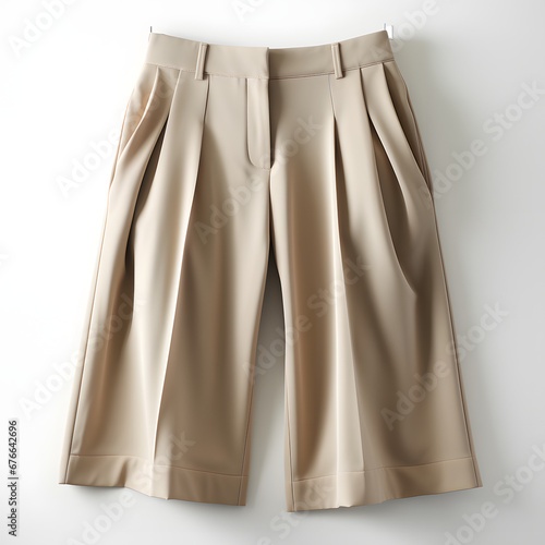 brown Culottes isolated on white background