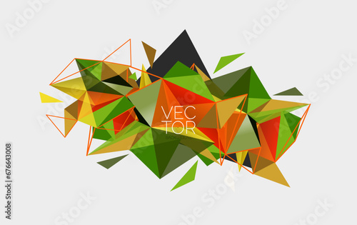 Triangle mosaic composition geometric abstract background, dynamic and structured visual experience Free Download Triangle mosaic composition geometric abstract background, dynamic and structured visual experience - GFXLoad