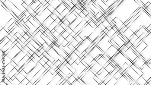 Abstract white geometrical vector background with lines  modern and seamless geometric background with squares and black and white lines. 