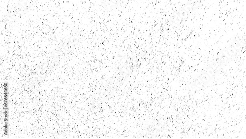 Black grainy texture isolated on white background. Dust overlay. Dark noise granules. Vector design.