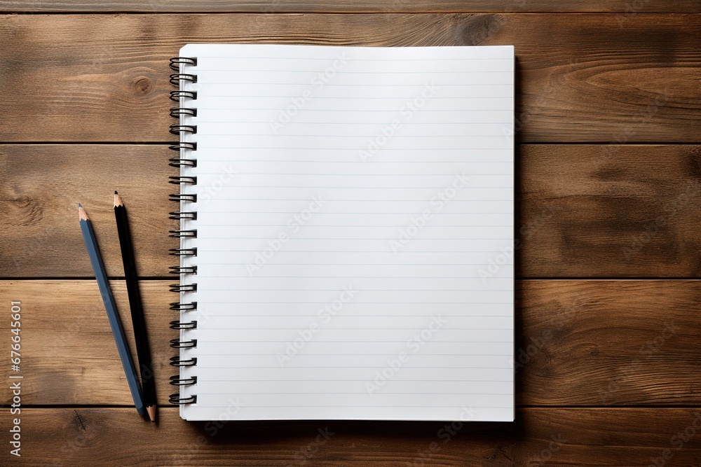 mockup, notebook, coffee cup, wooden desk, generative ai. mockup, notebook, coffee cup, wooden desk, generative ai.