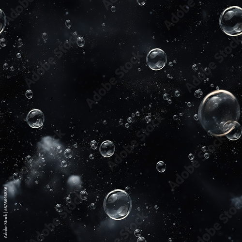 Bubbles in liquid colorful repeat pattern