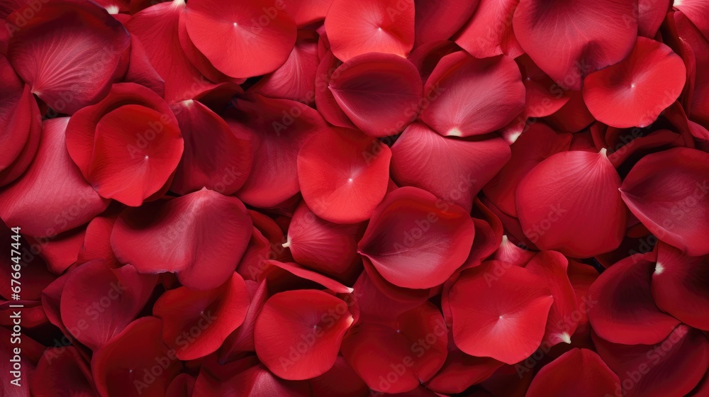 Beautiful red rose petals as background, top view Beautiful red rose petals as background, top view