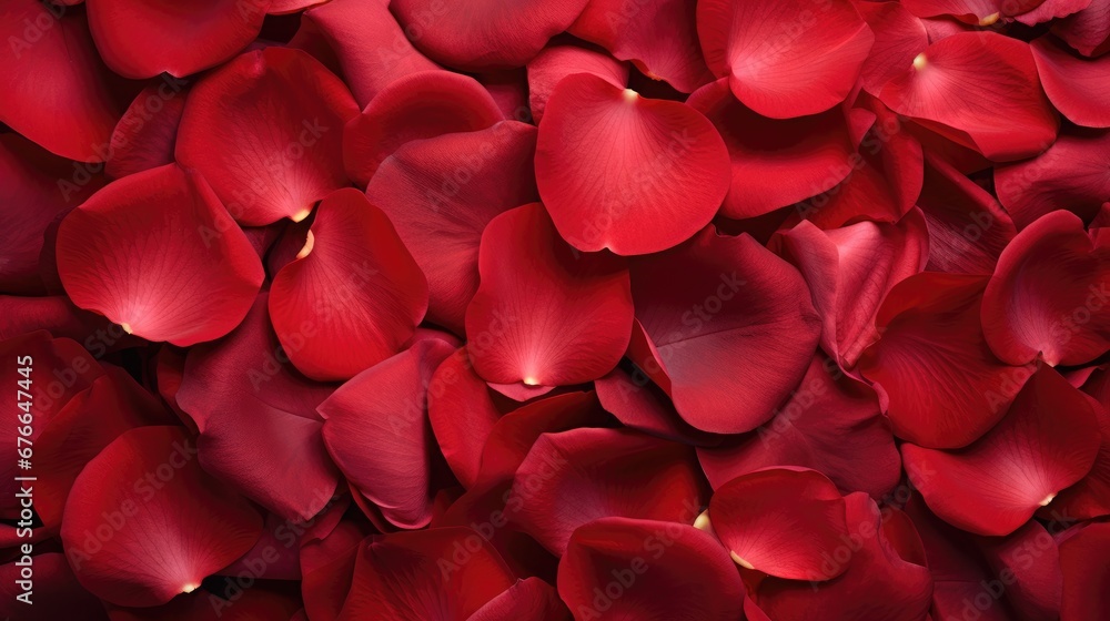 Beautiful red rose petals as background, top view Beautiful red rose petals as background, top view