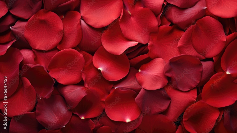 Beautiful red rose petals as background, top view Beautiful red rose petals as background, top view
