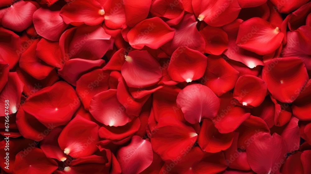 Beautiful red rose petals as background, top view Beautiful red rose petals as background, top view
