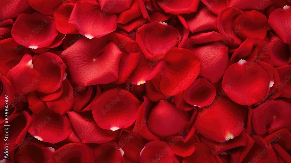 Beautiful red rose petals as background, top view Beautiful red rose petals as background, top view