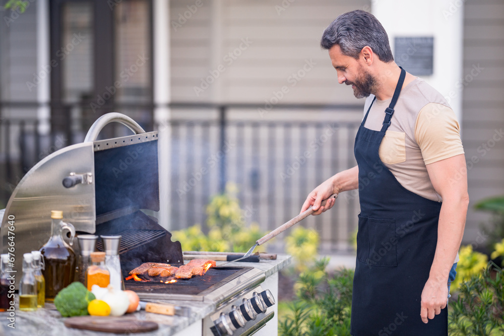 Φωτογραφία BBQ, grilling, barbecue outside