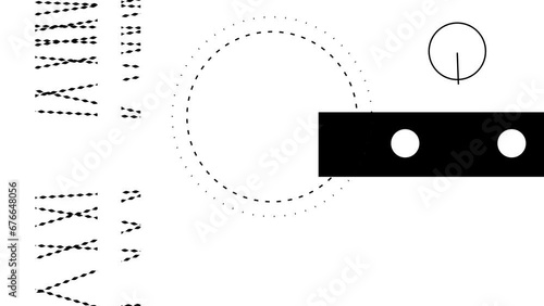 looped animation background. black and white for screensaver