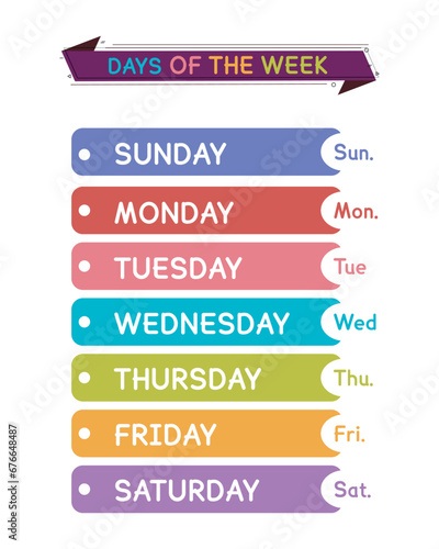 Days of the week