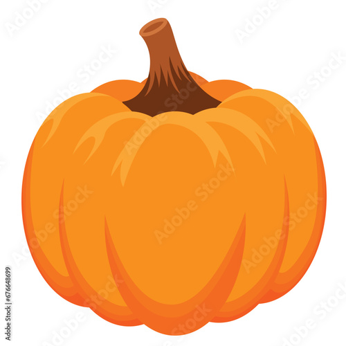 autumn pumpkin isolated on white