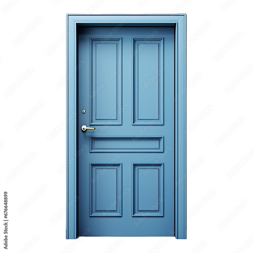 Stunning Blue Doors ,transparent background
