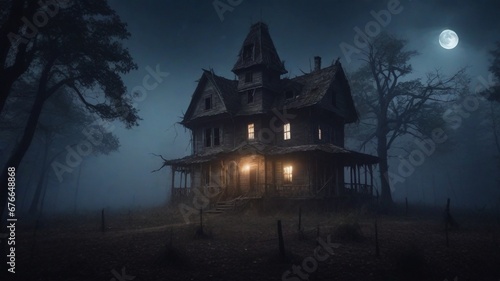 haunted house in the woods © ISMAIL