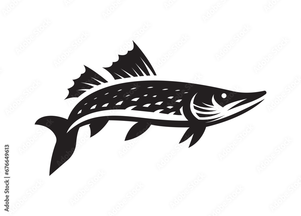 Pike fish Vector Pike fish Vector