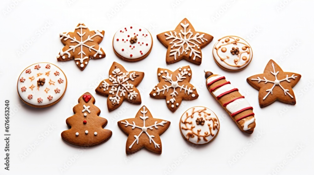 Chirstmas cookie isolate on white background