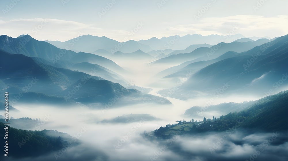 landscape with clouds