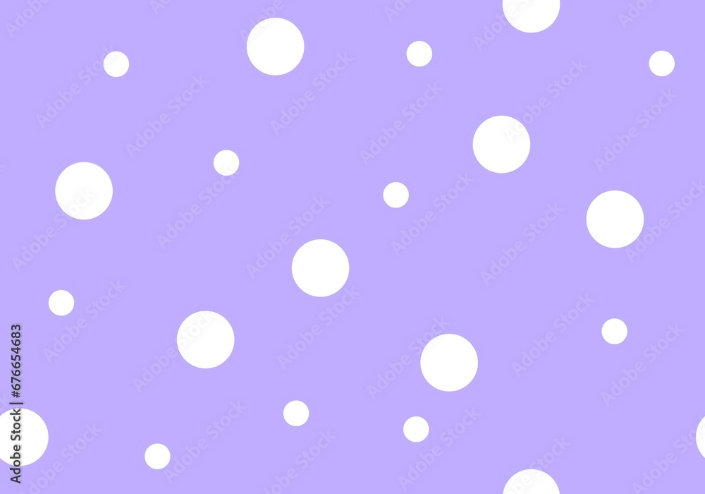 Seamless purple background with bubbles or white circles Seamless purple background with bubbles or white circles