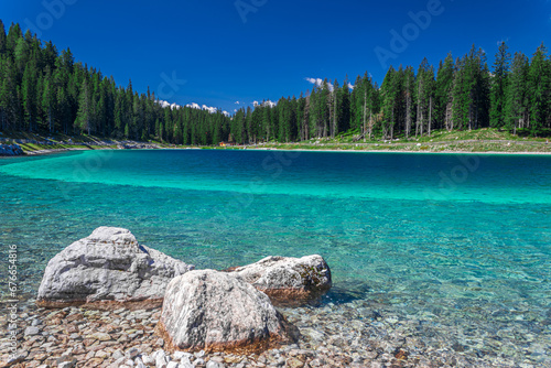 Montagnoli Lake, Madonna di Campiglio. Trentino, Italy
