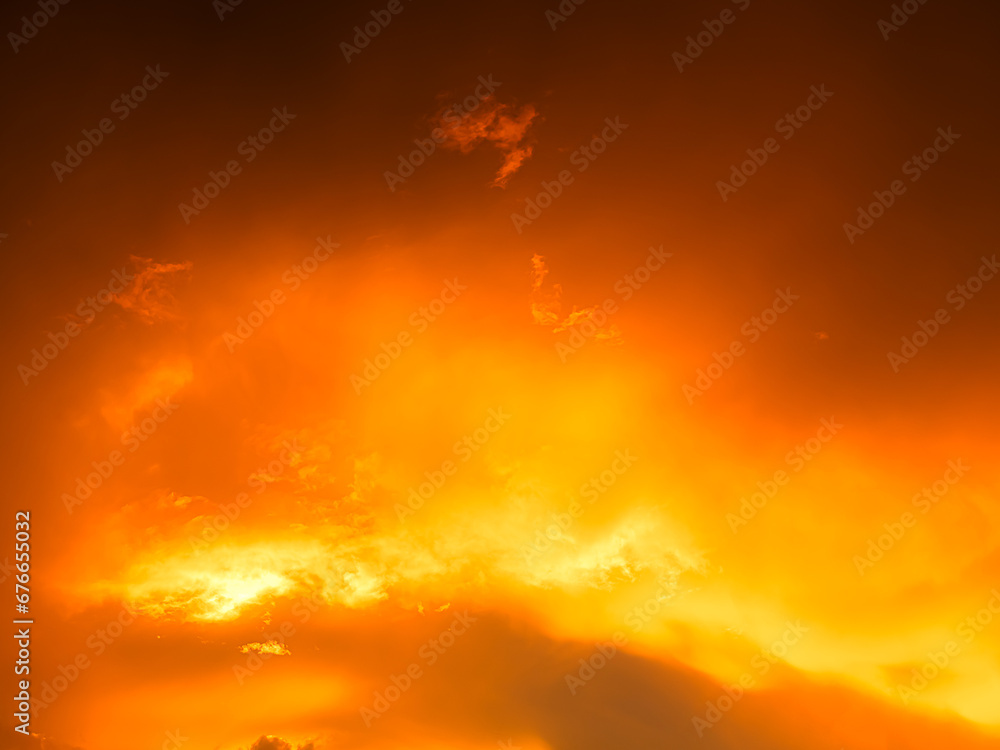 Gradient Overlay Orange Sunset Sunrise blur Effect Pastel Background Sky Evening Beautiful Landscape Light Golden Color Dawn Hour Sunny Twilight Summer Autumn Spring Season Cloud Clear Sun Horizon Day