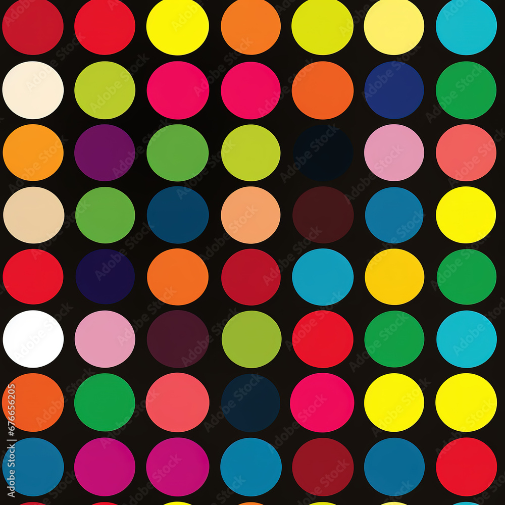 Colorful dots abstract repeat pattern Colorful dots abstract repeat pattern