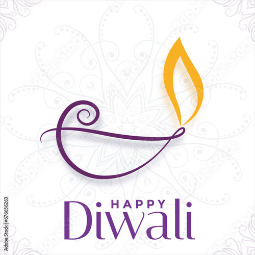 Happy Diwali New Year Festival Day Post Design