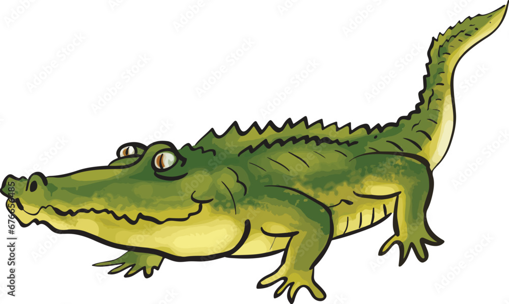 The cartoon crocodile The cartoon crocodile