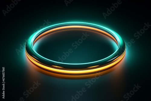 ring on green background