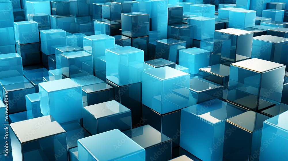 abstract blue cubes HD 8K wallpaper Stock Photographic Image abstract blue cubes HD 8K wallpaper Stock Photographic Image