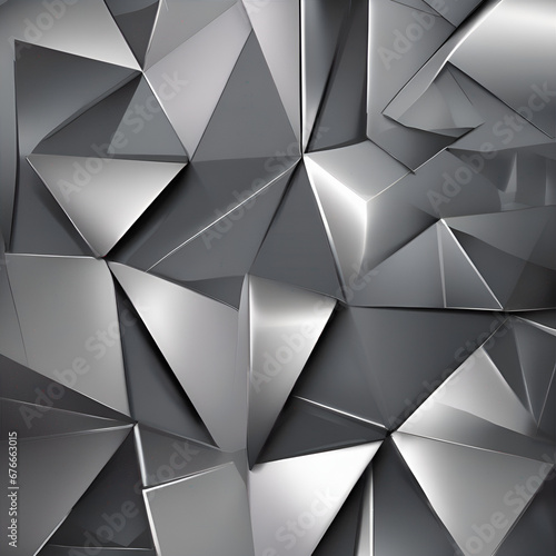 grey white abstract background with triangles
