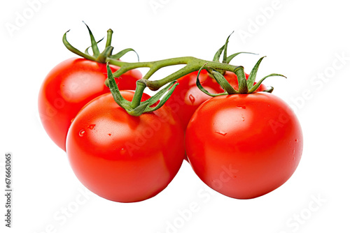 Cherry tomato isolated on white background photo