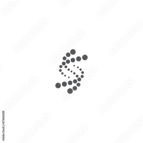 DNA molecule logo design. Medicine gene helix structure logotype vector eps concept. Genetic molecular business brand identity template

