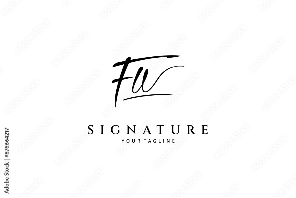 FU F U handwritten logo template. Initial signature vector FU F U handwritten logo template. Initial signature vector