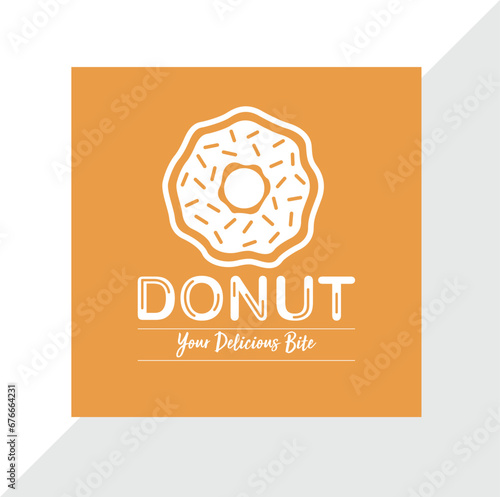 Donut Logo Design Template (ID: 676664231)