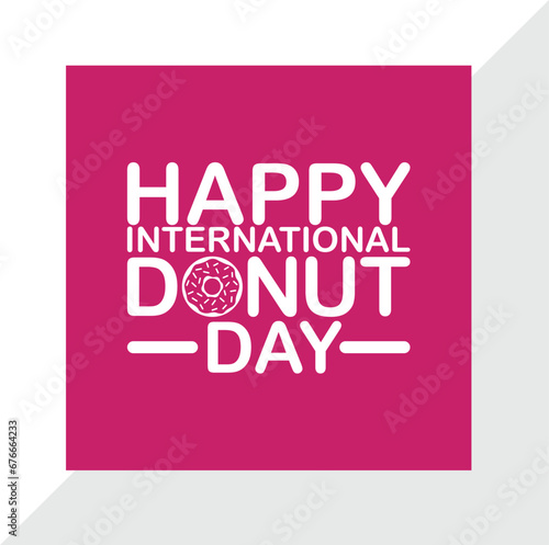 Happy Donut Day Banner Design (ID: 676664233)